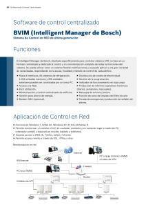 Aplicación de Control en Red Software de control centralizado BVIM