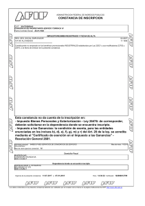 Formulario de Impresión de Constancia de Inscripción