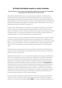 W Hotels Worldwide amplía su debut holandés