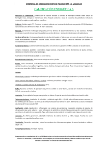 Memoria de Calidades
