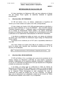 METODOLOG&Iacute;A DE C&Aacute;LCULO DEL VIR El Valor Inmobiliario de