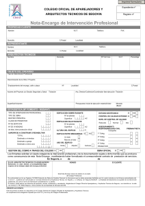 Nota-Encargo de Intervención Profesional
