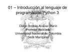 01 – Introducción al lenguaje de programación Python 3