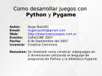 Como desarrollar juegos con python y pygame