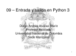 09 – Entrada y salida en Python 3 - Programación de computadores