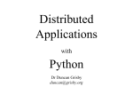 Python distributed application technologies