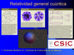 Relatividad general cuántica - Instituto de Estructura de la Materia