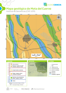 Mapa geológico de Mota del Cuervo