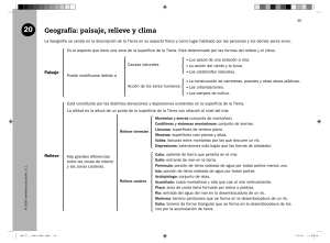 Geografía: paisaje, relieve y clima