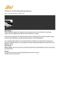 Corea del Norte dispara 30 misiles al mar