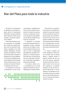 Mar del Plata para toda la industria