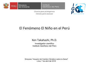 El Fenómeno El Niño en el Perú