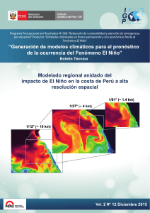 Modelado regional anidado del impacto de El Niño en la costa de