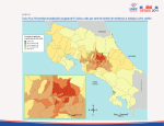 MAPA 6 Costa Rica: Porcentaje de población ocupada de 15 años y
