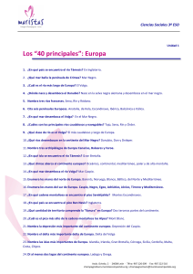 Los “40 principales”: Europa