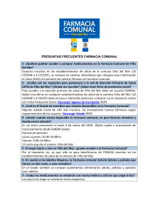 PREGUNTAS FRECUENTES FARMACIA COMUNAL