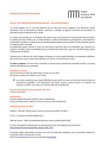 MUSEO DE BELAS ARTES DA CORU&Ntilde;A VISITAS Y ACTIVIDADES