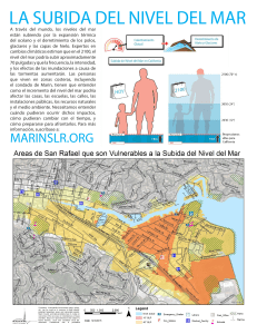 la subida del nivel del mar