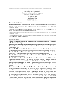 Stefania Pareti Petruccelli Facultad de Economía y Negocios