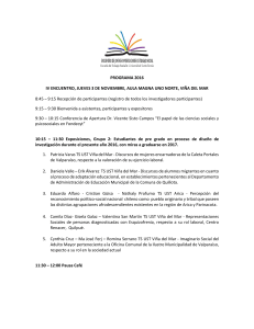 PROGRAMA 2016 IV ENCUENTRO, JUEVES 3 DE NOVIEMBRE