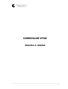curriculum vitae - Facultad de Ciencias Agrarias
