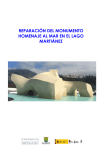 reparación del monumento homenaje al mar en el lago martiánez