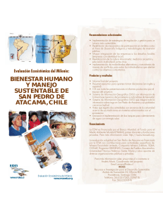 bienestar humano y manejo sustentable de san pedro de atacama