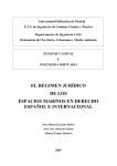 el régimen jurídico de los espacios marinos en derecho español e