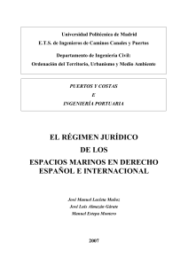 el régimen jurídico de los espacios marinos en derecho español e