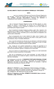 Reglamento para la obtenci&oacute;n de la tarjeta de ingreso a puerto.