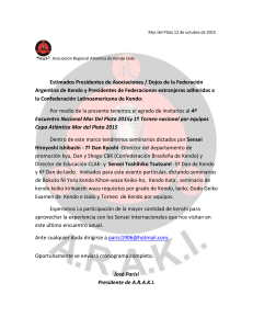 Invitaci&oacute;n Oficial. - Federaci&oacute;n Argentina de Kendo