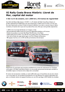 XI Rally Costa Brava Històric: Lloret de Mar, capital