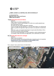 &iquest;C&Oacute;MO LLEGAR A LA CENTRAL DEL CIRC EN VEHICULO? La
