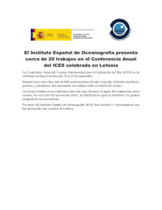 El Instituto Español de Oceanografía presenta cerca de 20 trabajos