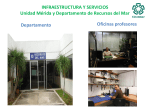 INFRAESTRUCTURA Y SERVICIOS Unidad Mérida y