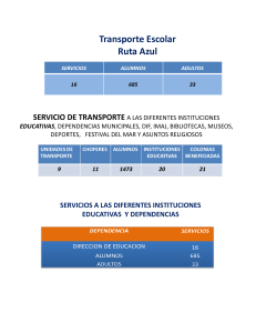 Transporte Escolar Ruta Azul