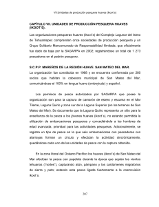 CAPÍTULO VII. UNIDADES DE PRODUCCIÓN PESQUERA HUAVES