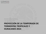 proyección de la temporada de tormentas tropicales y huracanes 2014