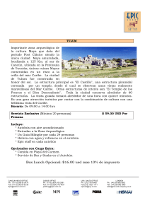 Box Lunch Opcional: $16.00 usd mas 10% de impuesto