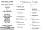 Programa de fiestas