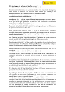 El naufragio de la Isla de las Palomas.