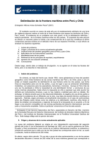 Delimitación de la frontera marítima entre Perú y Chile