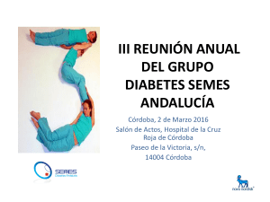 III REUNIÓN ANUAL DEL GRUPO DIABETES SEMES ANDALUCÍA