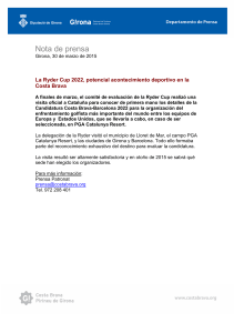 Ryder Cup 2022 - premsa