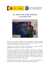 Dr. JOSÉ LUIS CORT BASILIO Curriculum Vitae