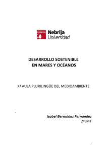 DESARROLLO SOSTENIBLE EN MARES Y OCÉANOS