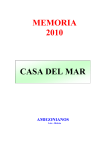 memoria 2010 casa del mar