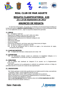 real club de mar aguete regata clasificatoria 420