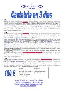 ESPECIAL ESCOLARES CANTABRIA 3 DIAS