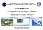 Invita cordialmente - Instituto de Ciencias del Mar y Limnología, UNAM